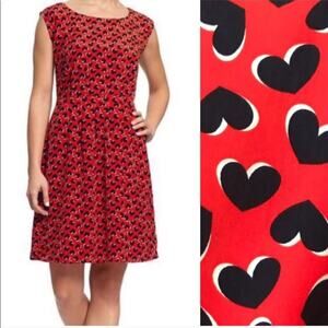 Old Navy Small Red Navy Heart Dress Valentines
